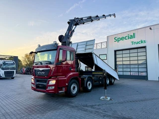MAN TGS 2016 - 35.480 BL / 8x4 / Euro 6 / Kipper / Bord matic / HIAB 244 EP-5 HiPro / 240.121km afbeelding 3 miniatuur
