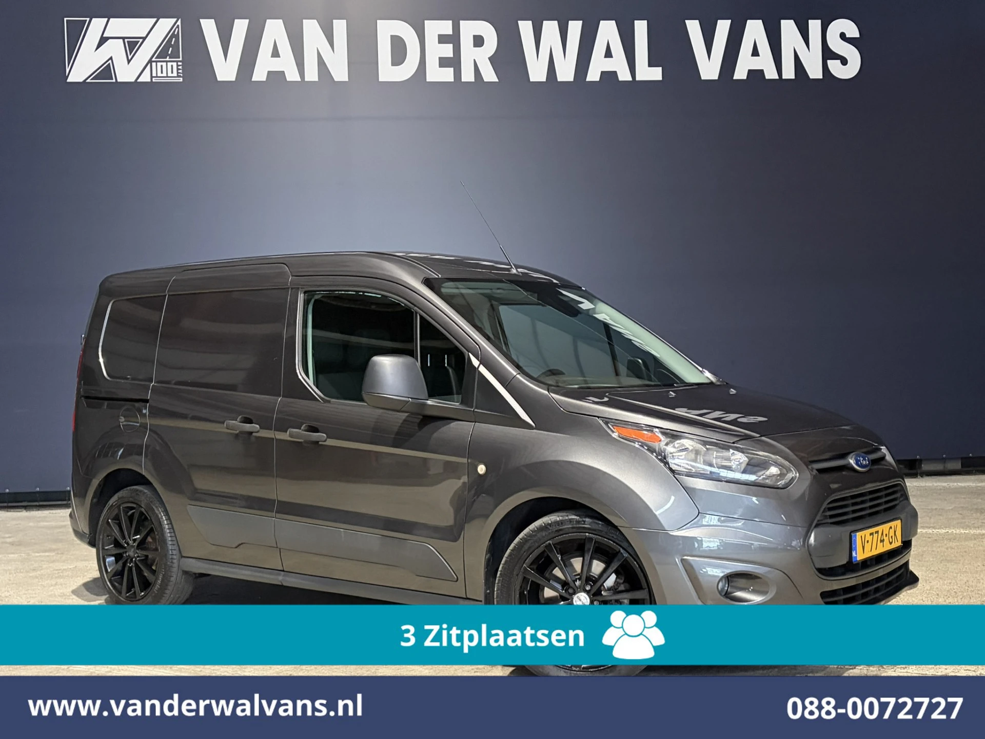 Ford Transit Connect 2017 - 1.5 TDCI L1H1 Euro6 Airco | 3-Zits | Parkeersensoren | Trekhaak | Verwarmde Voorruit afbeelding 1