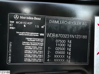 Mercedes-Benz N/A 2006 - 815 EURO 3, Manual transmission, Steel suspension zdjecie 7