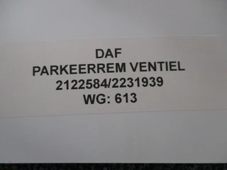 DAF - 2122584/2231939 PARKEERREM VENTIEL obrázek 2 náhled