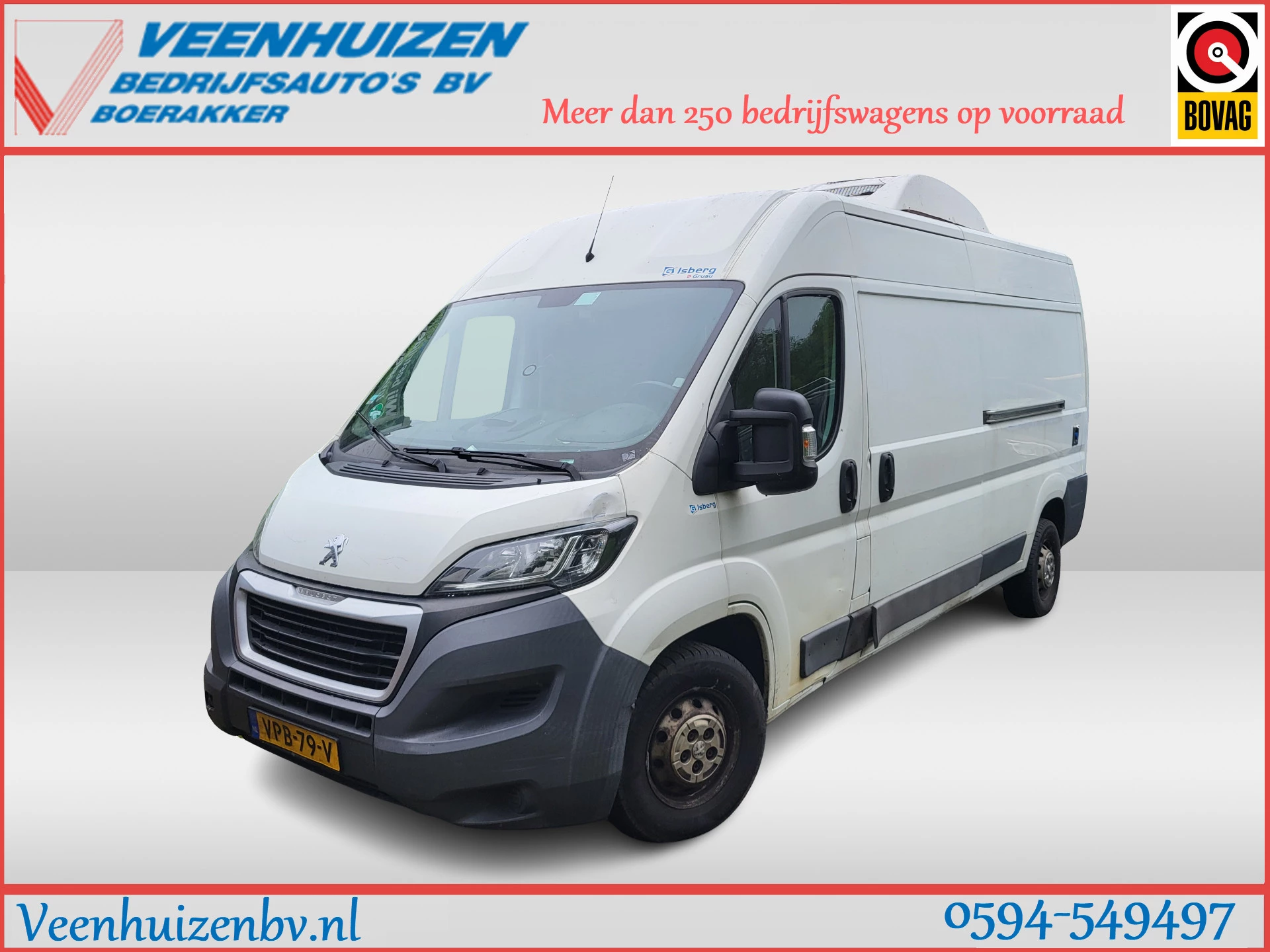 Peugeot Boxer 2018 - 2.0BlueHDI L3/H2 Koelwagen ''MOTOR STUK'' Euro 6! afbeelding 1
