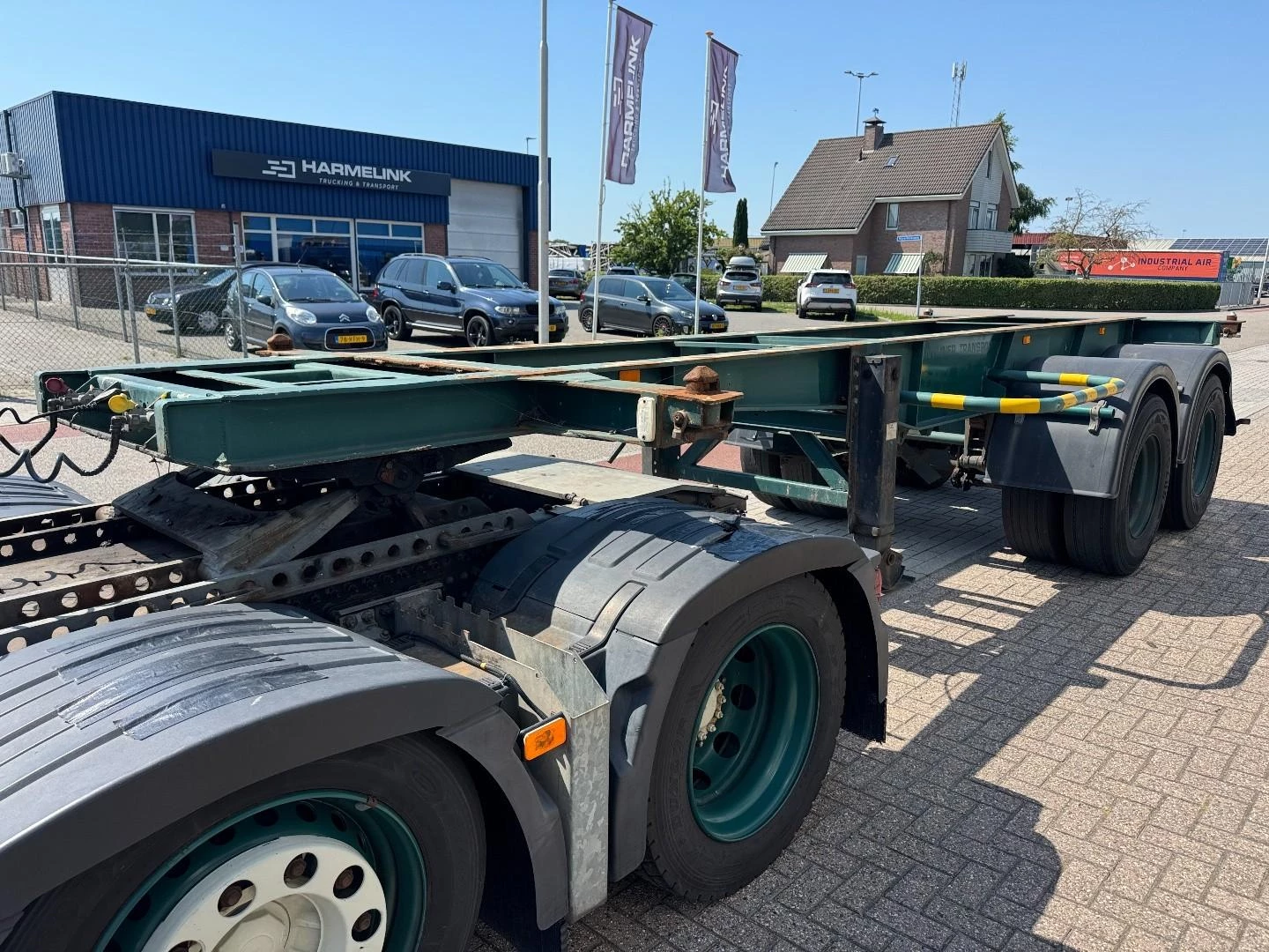 Van Hool 20 Ft Container Chassis, Full Steel, Perfect Condition, 8 Tyers 1984 afbeelding 6