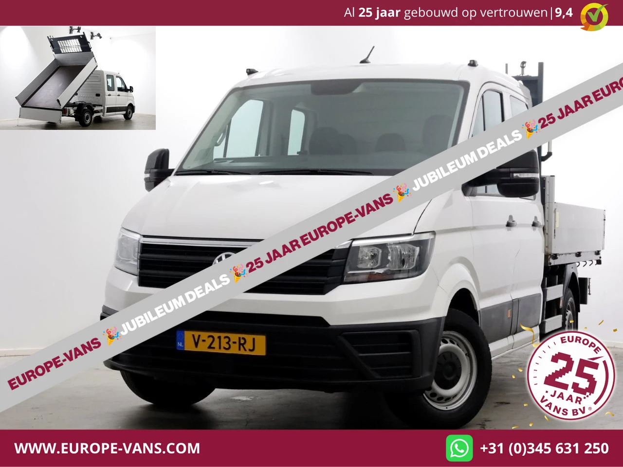 Volkswagen Crafter 2018 - 35 2.0 TDI E6 L2H1 D.C. Van den Born Kipper 07-2018 Bild 1