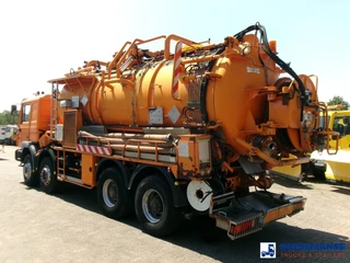 MAN 41.463 8x4 Euro 2 vacuum tank ADR 15 m3 / 2 comp 1997 imagen 3 miniatura