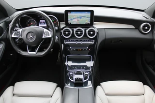 Mercedes-Benz C-Klasse 2015 - Estate 400 AUT9 4MATIC AMG Line NIGHT PAKKET PANORAMADAK HEAD-UP LUCHTVERING LEDER MEMORY TREKHAAK 19'' afbeelding 2 miniatuur
