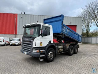 Scania P 2005 - P380 / ENGINE RUNNING / 6X4 / 2XBIG AXLE / FULL-STEEL / DRUM BRAKES / MANUAL / EURO-3 / 2005 te koop