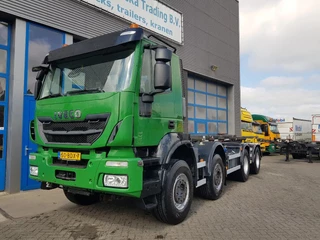 Iveco Stralis 2014 - 450 8x4 Steel 430.000 km kettingsyst 30 ton afbeelding 2