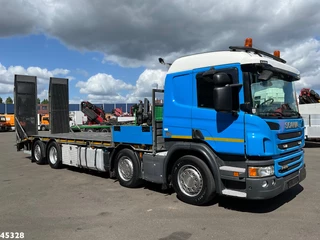 Scania P 2014 - 410 8x2 Euro 6 Retarder Autotransporter met hydraulische oprijrampen image 4