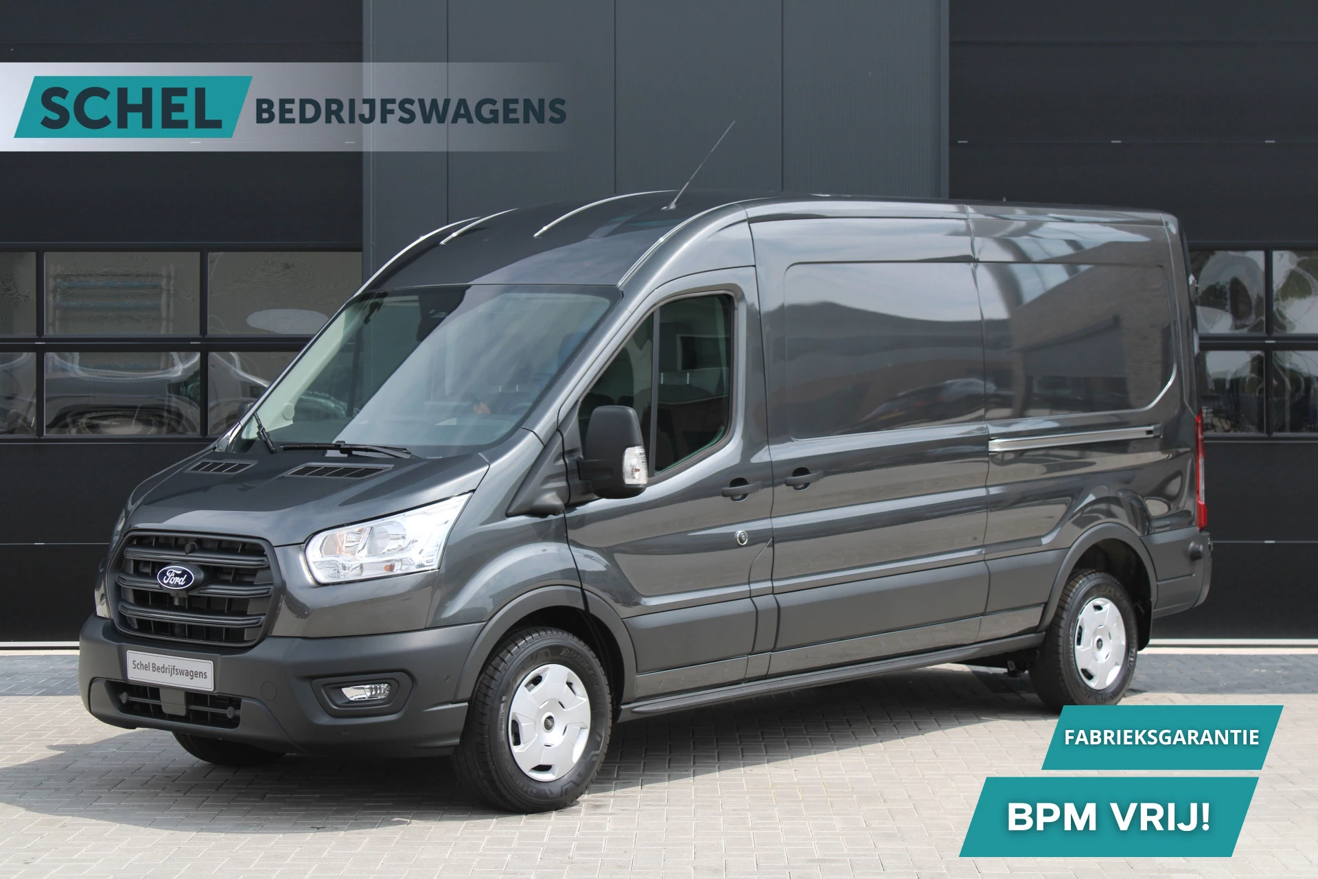 Ford Transit 2024 - 350 2.0 TDCI L3H2 Trend 130pk - Facelift - 2x Schuifdeur - 360 Camera - Trekhaak - ACC - Stoel & Stoelverwarming - Blind Spot - Navi - 270gr deuren - Rijklaar Bild 1