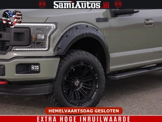 Ford F-150 2018 - 5.0 V8 4X4 | MAT OLIVE GREEN | BIJTELLING VRIJ | ZEER DIK | CAMERA | 3500KG | PANORAMA | LEDER | GO RHINO ROLLBAR | afbeelding 49