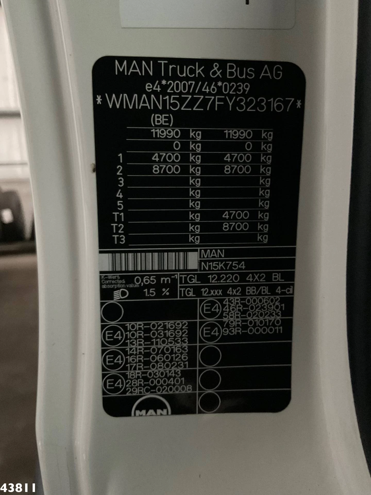 MAN TGL 2014 - 12.220 Euro 6 12 Ton haakarmsysteem image 17
