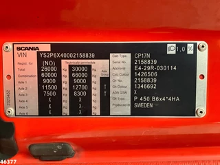 Scania P 2019 - 450 XT 6x4 Euro 6 Kaiser 15m³ Vacuum/Saug obrazek 27