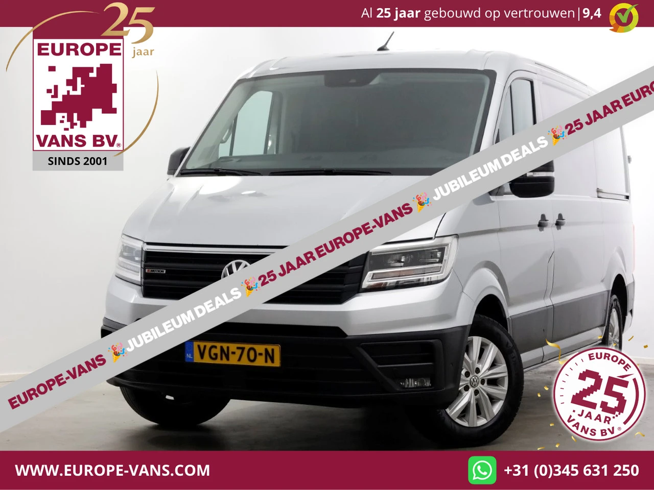 Volkswagen Crafter 2020 - 35 2.0 TDI 177pk L3H2 (L2H1) DSG-Automaat 4Motion 4x4 Highline LED/Navi/2x Schuifdeur 08-2020 afbeelding 1