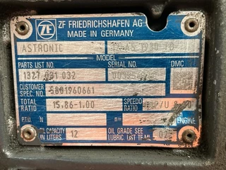 Iveco N/A 2016 - 5801960661 ZF 12AS1930TD RATIO 15,86-1,00 image 3