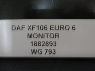 DAF - XF106 1882893 MONITOR EURO 6 obrázek 2 náhled