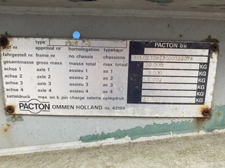Pacton N/A 1993 - Container Chassis 20 FT / Steel Suspension immagine 8