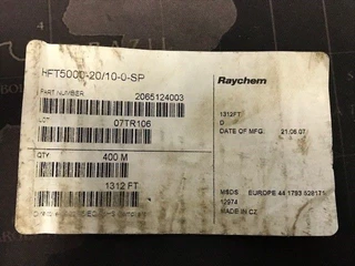 Diverse N/A 2007 - 2065124003 HEAT SHRINK CABLE BOOTS & END CAPS HFT5000-20/10-0-SP TE CONNECTIVITY / RAYCHEM obrazek 5