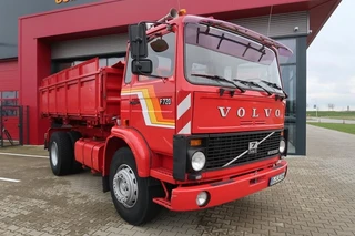 Volvo F 7 1982 - F 720 - 1982 - 3 sides tipping - rear crane - Oldtimer afbeelding 3 miniatuur
