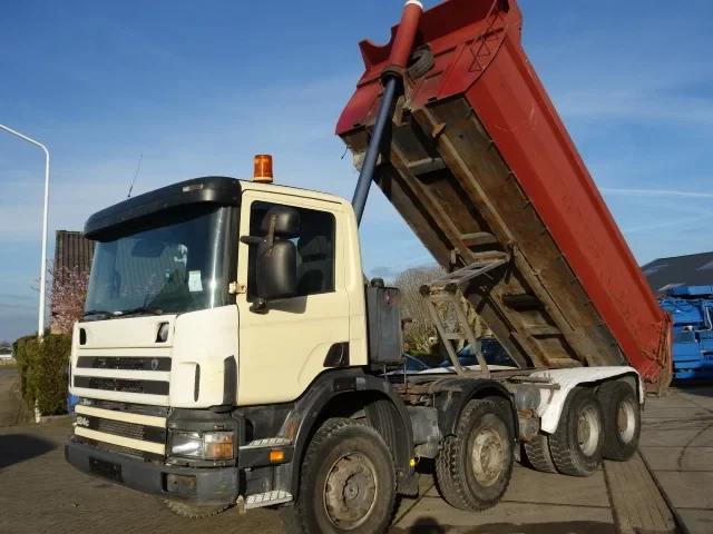 Scania P 2002 - P114-380 8X4 STEELKIPPER 20 CUB,MANUALGEARBOX,RETARDER afbeelding 2