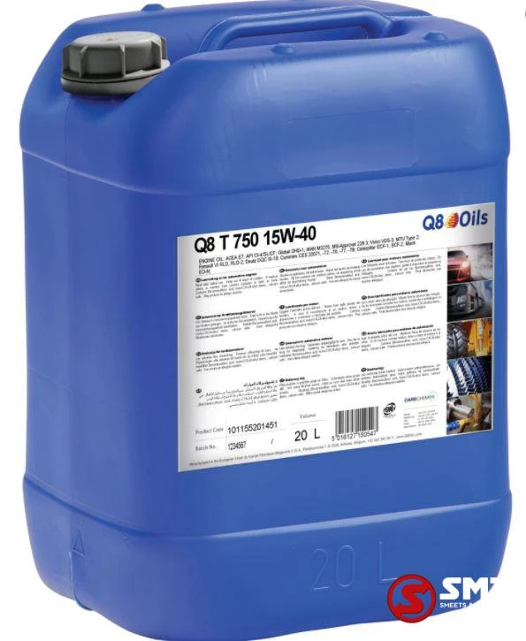 Diversen - Motorolie Q8 T750 SAE 15W40 20L afbeelding 1