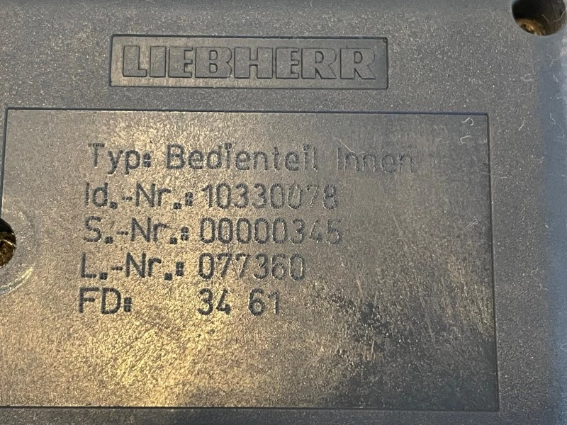 Liebherr - 10330078 CONTROL UNIT FOR A CONCRETE MIXER immagine 2