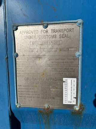 Onbekend N/A 2021 - nice 20FT DV 8'6" container with valid CSC: 02/2028 / 2x available imagen 16