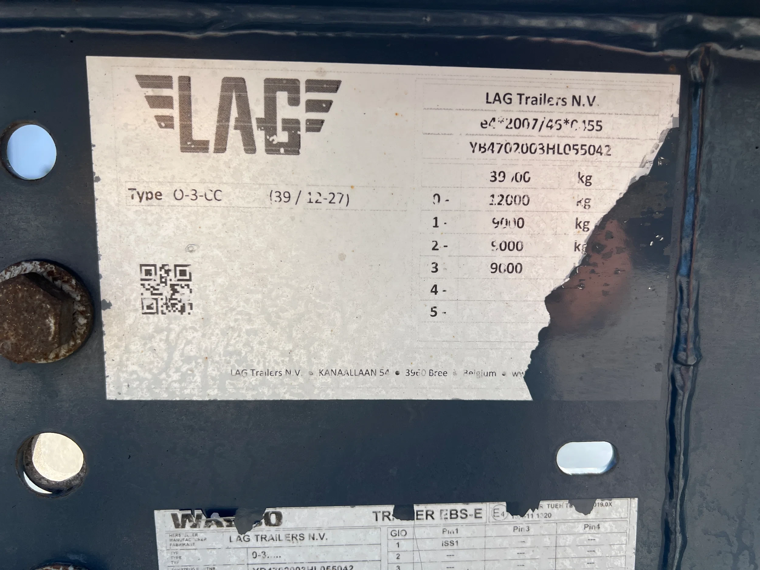 LAG 2017 - O-3-CC / Tank Chassis 20-30FT / ADR / BPW + Disc afbeelding 8