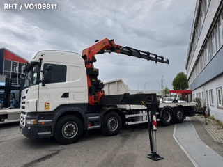 Scania R 2007 - R420 8X2 EURO 3 MET PALFINGER KRAAN + REMOTE CONTROL te koop
