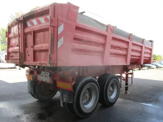 Trailor 1987 - 2 Axle , Steel tipper trailer , Spring suspension , Drum brakes afbeelding 3 miniatuur