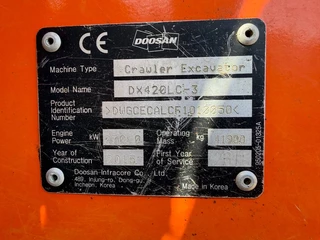 Doosan N/A 2015 - DX420LC-3 zdjecie 18
