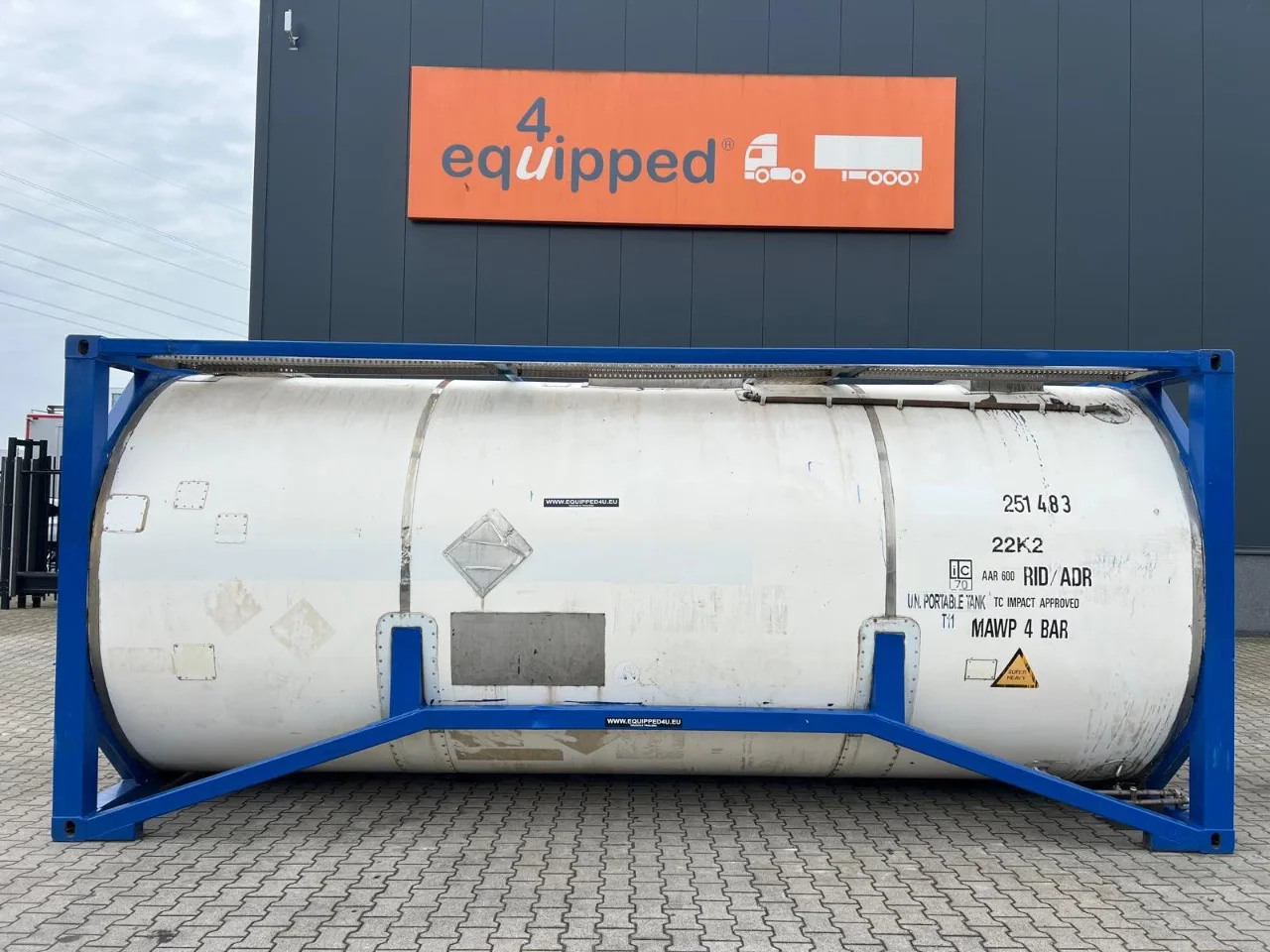 Welfit Oddy 1997 - 20FT ISO, 24.930L / 1-COMP / T11 / valid 5Y/CSC-inspection till 09/2028 afbeelding 2