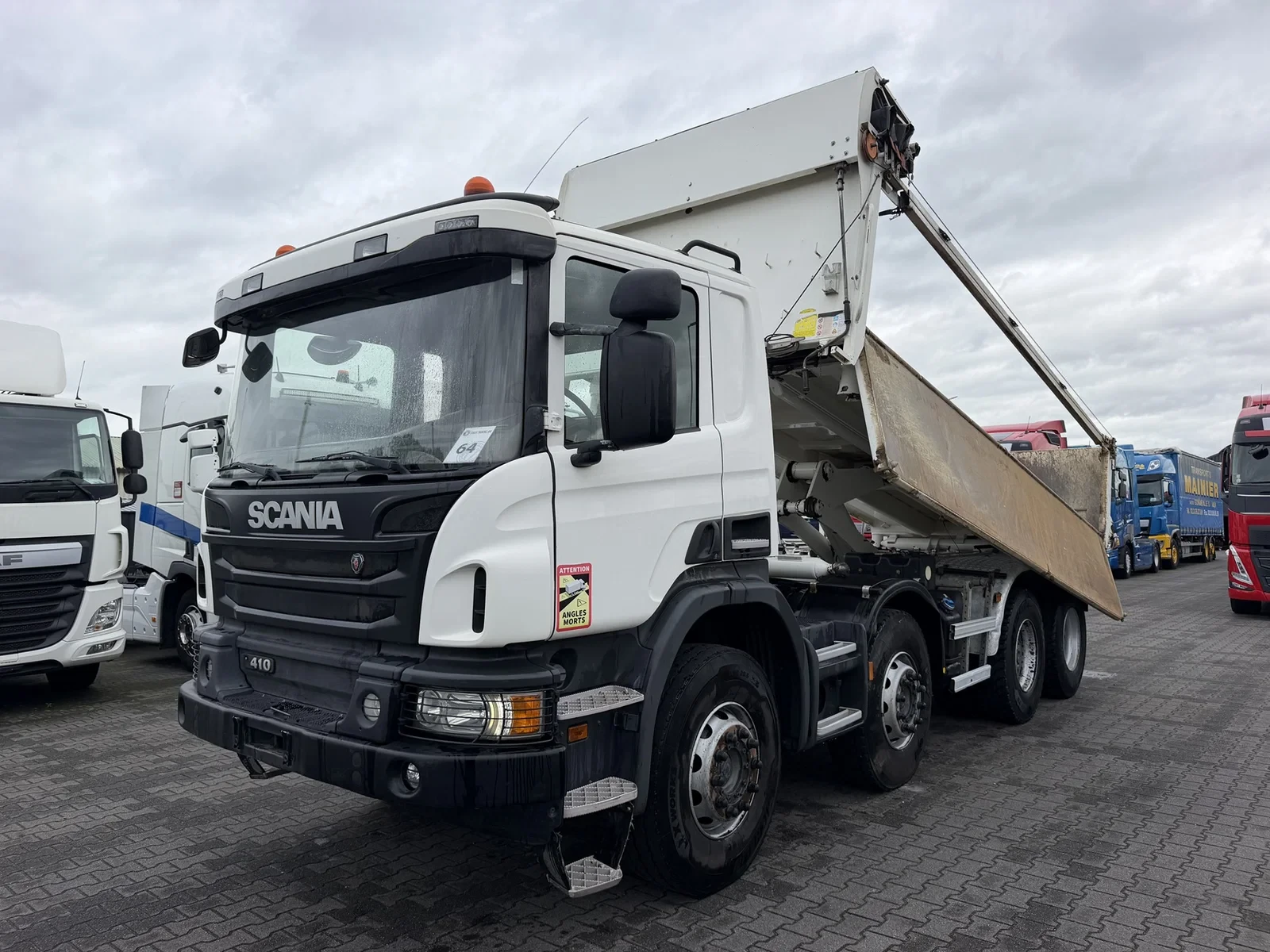 Scania P 2016 - P410 8X4 Euro 6 Retarder Steel suspension 2 Way Tipper Bordmatic afbeelding 1