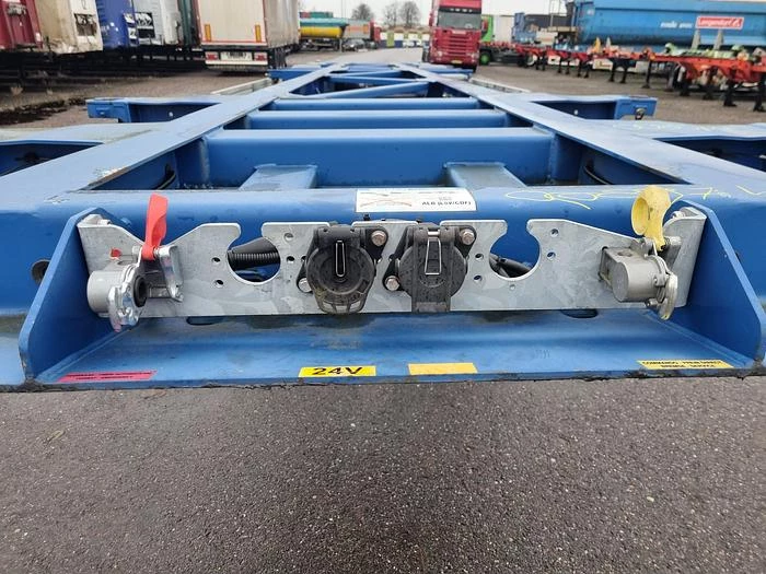 Van Hool A2C001 - container- CHASSIS-55 foot plus 2 X 20 FOOT -ADR- BPW DISC- 2 pieces financiering mogelijk. 2019 imagem 9