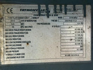 Faymonville N/A 2011 - STN-4AU - EXTENDABLE 4,82 METER + HYDRAULIC RAMPS image 21