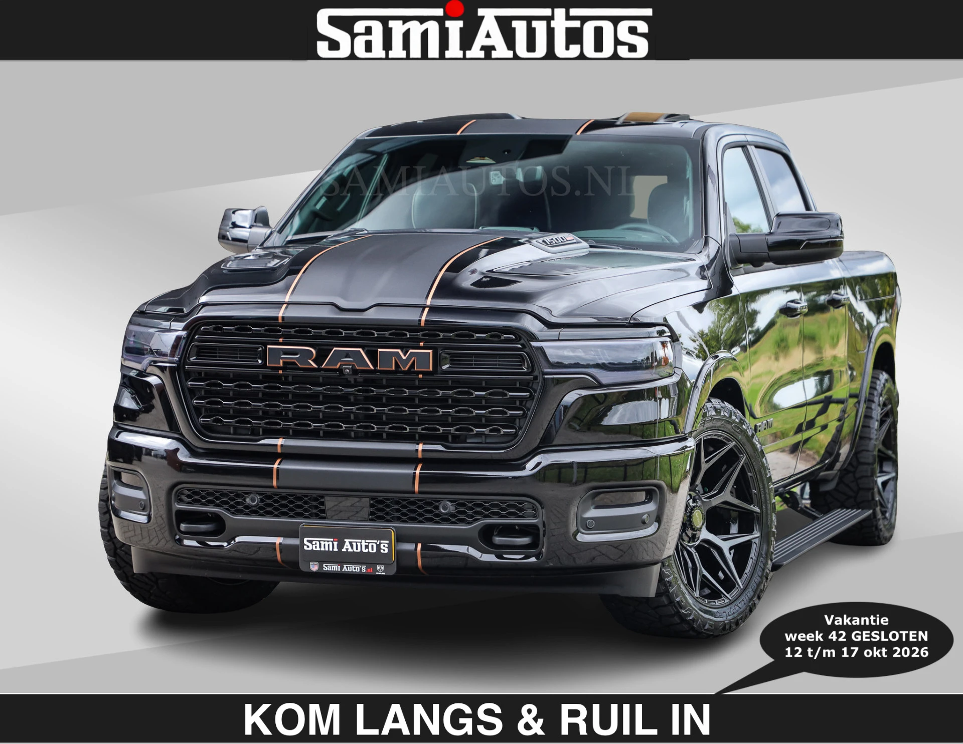 Dodge Ram Pick-Up 2024 - LIMITED SPORT H.O 540 PK | €84950,- excl | Massage + Full Option | De Meest Luxe en Volle in zijn Klasse | afbeelding 1