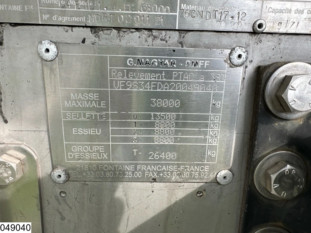 Magyar 2002 - Chemie 26250 Liter, 1 Comp afbeelding 4