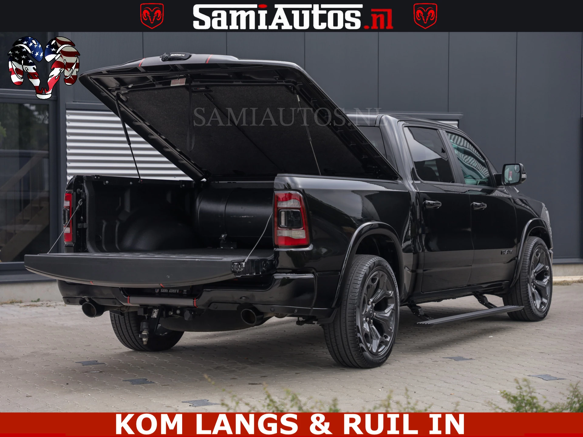 Dodge Ram Pick-Up 2021 - LIMITED | TRAINHORN | | HUD | UITLAATKLEP | LUCHTVERING | STRIPING | PANODAK | BOM VOL | BLAUW VOORRUIT | afbeelding 49