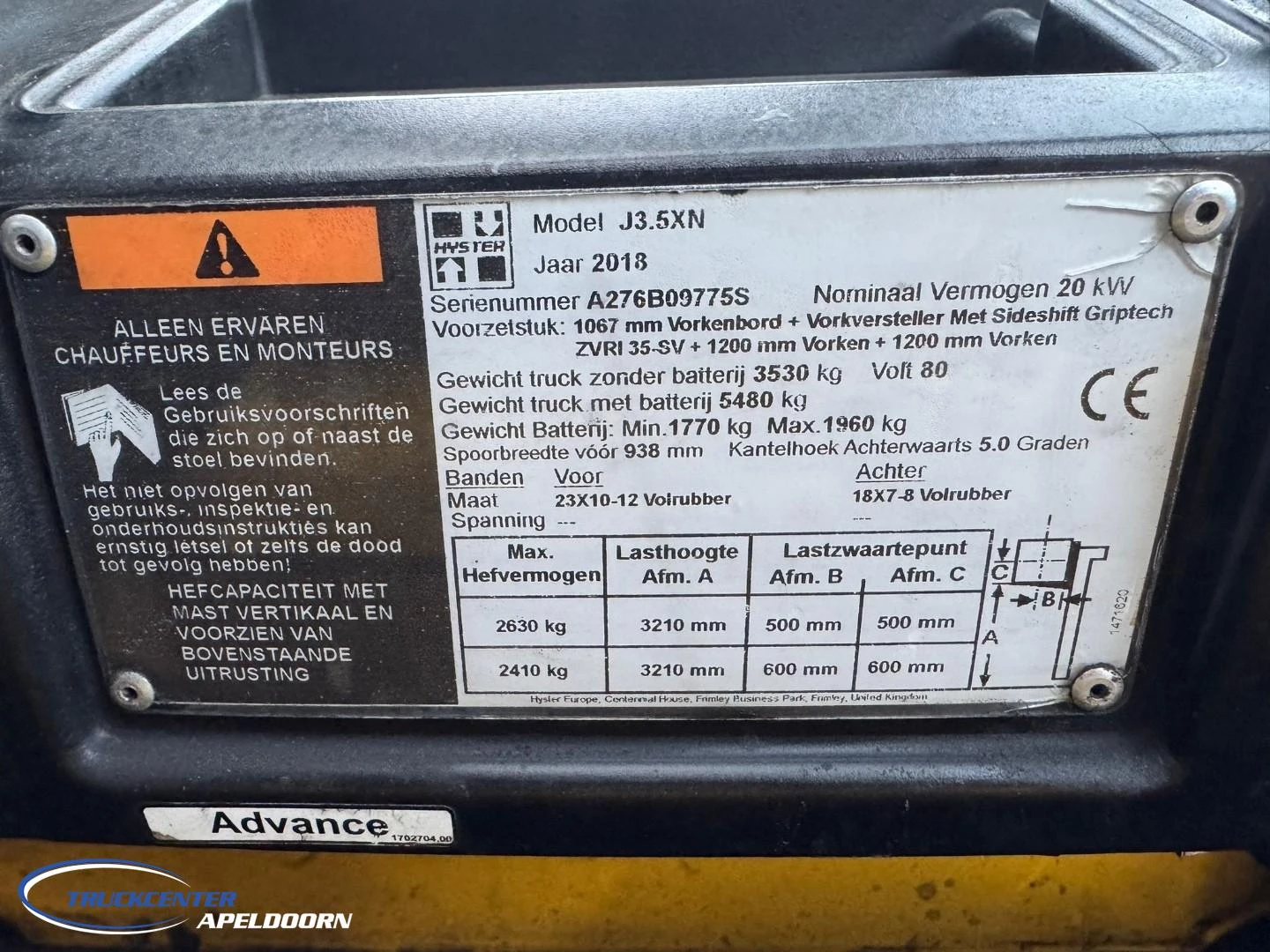 Hyster J3.5XN 2018 afbeelding 9