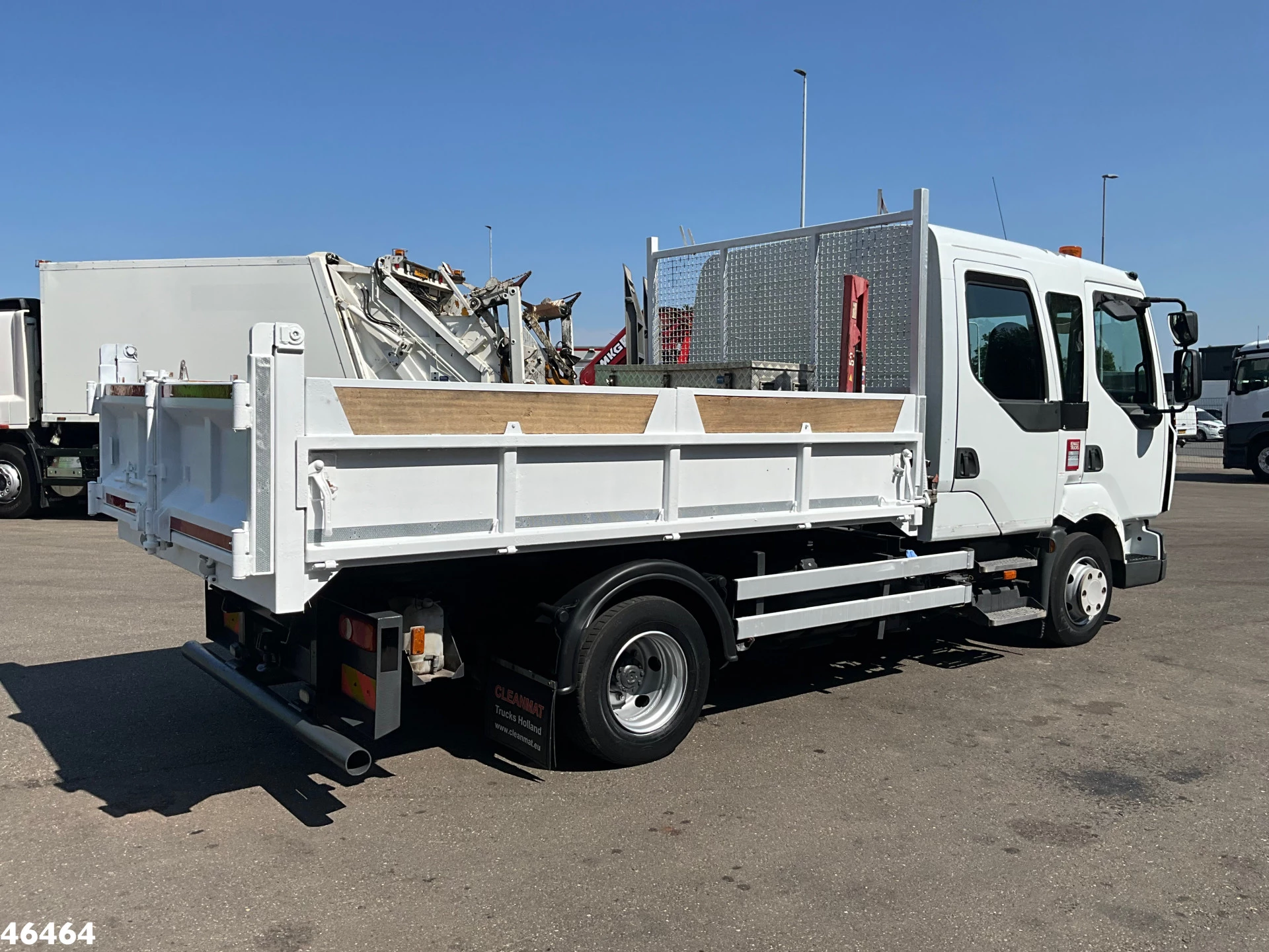 Renault Midlum 180 Kipper HMF laadkraan Just 135.435 km! 2012 afbeelding 6