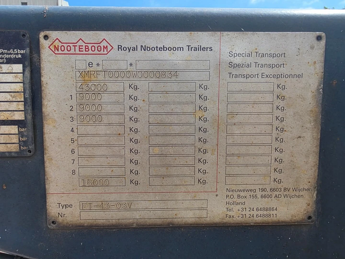 Nooteboom ROR - Drum 1998 afbeelding 9