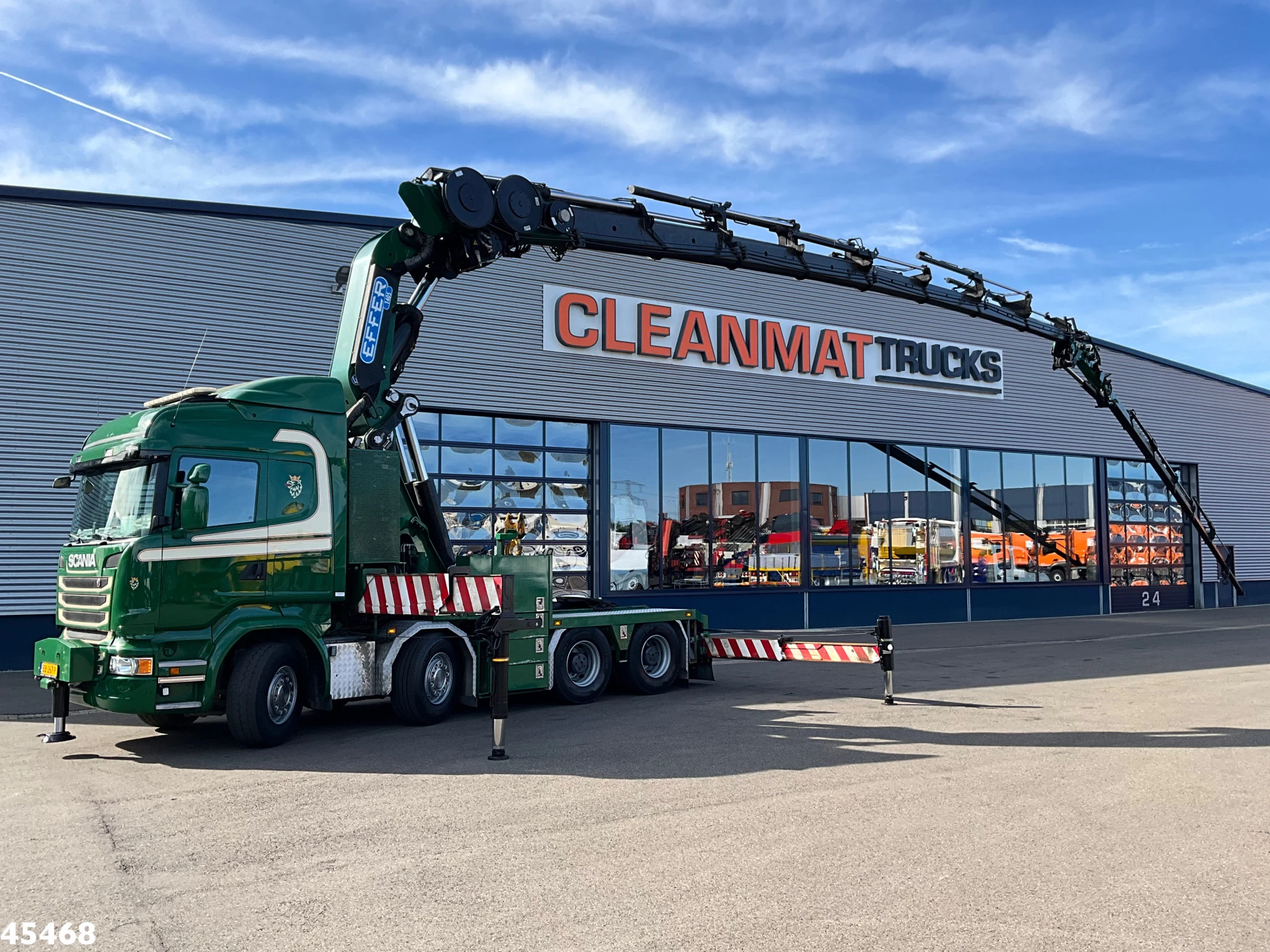 Scania R 2016 - 490 8x4 Euro 6 Effer 140 Tonmeter laadkraan + Fly-Jib Just 283.508 km Bild 1