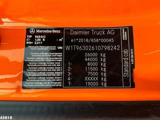Mercedes-Benz Actros 2025 - 2543 HMF 23 Tonmeter laadkraan zdjecie 22