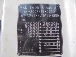 MAN TGX 2018 - 26.500 XXL 6X2 NIEUW TYPE TACHOGRAAF obrazek 19