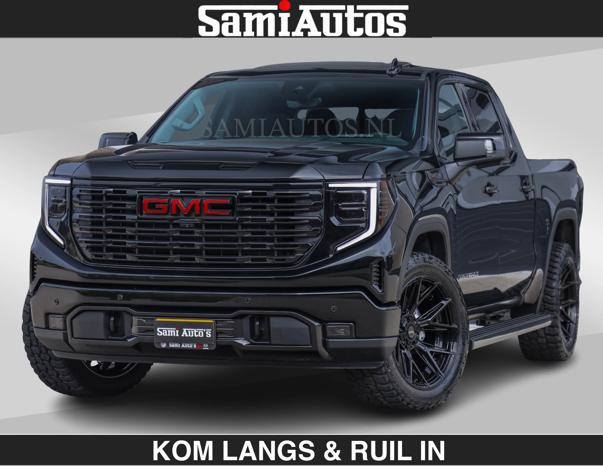 GMC Sierra 2024 - BLACK OPS DENALI 6.2 V8 426PK Full Option | €84950,- excl | De Meest Luxe Pick-Up in zijn Klasse | afbeelding 1