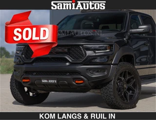 Dodge Ram Pick-Up 2024 - TRX HELLCAT | 6.2 V8 712PK SUPERCHARGER | € 129.50 excl | RODE STIKSELS | FULLY LOADED | CARBON | afbeelding 2 miniatuur