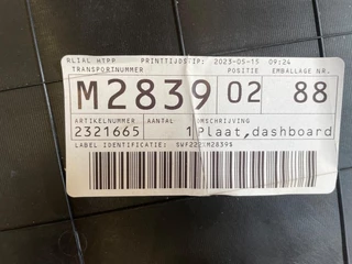 DAF N/A 2023 - 2321665 DASHBOARDPLAAT MIDDENBOVEN bild 3