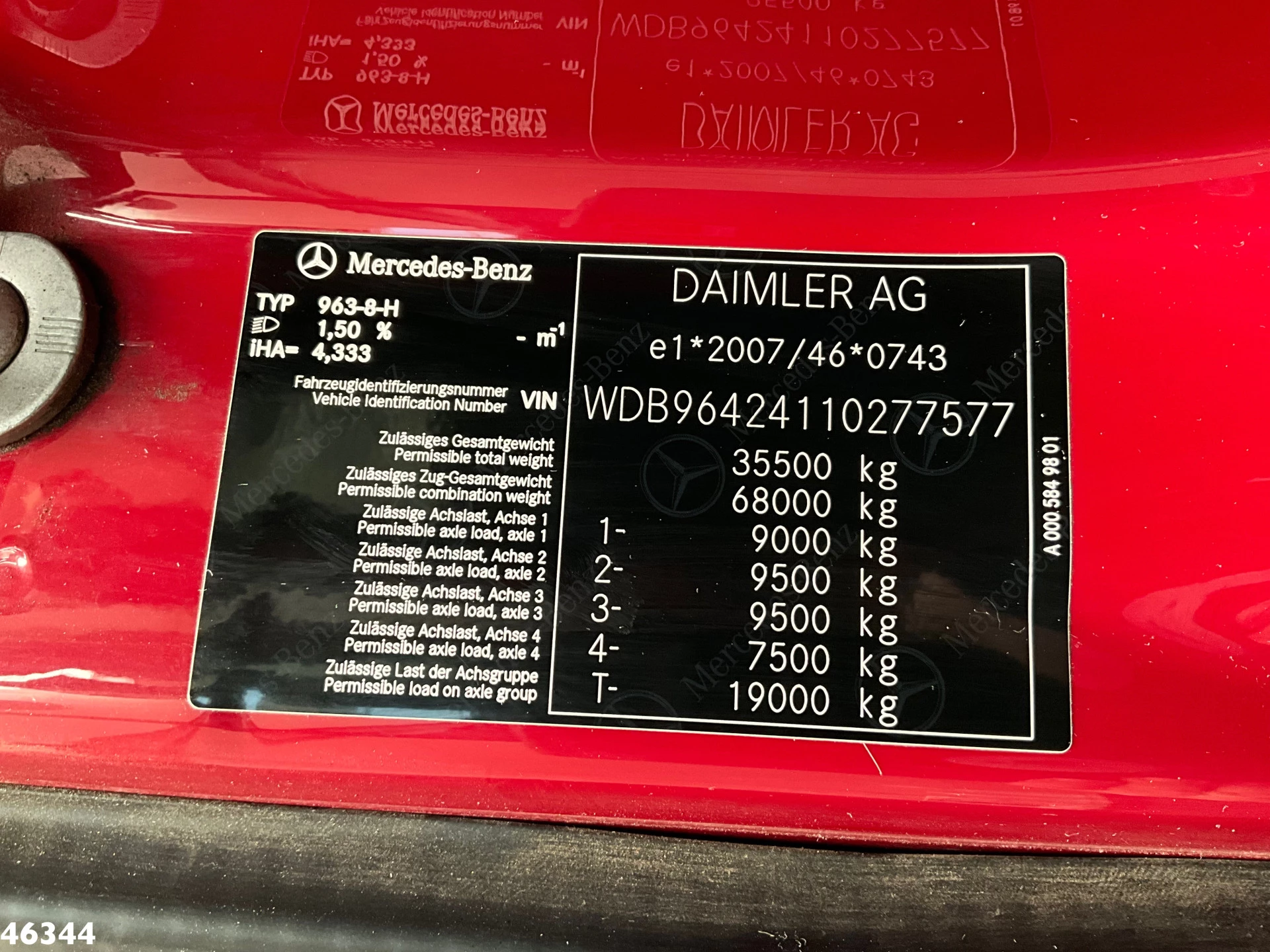 Mercedes-Benz Arocs 3253 Euro 6 8x4 Palfinger 17 Tonmeter Z-kraan 2019 zdjęcie 23