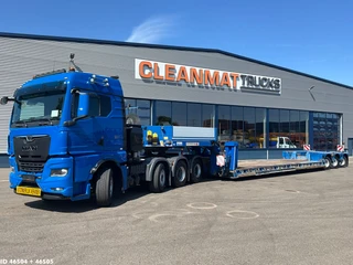 MAN TGX 2021 - 41.640 Euro 6 8x4 + Faymonville 3-assige Euro Dieplader afbeelding 1 miniatuur