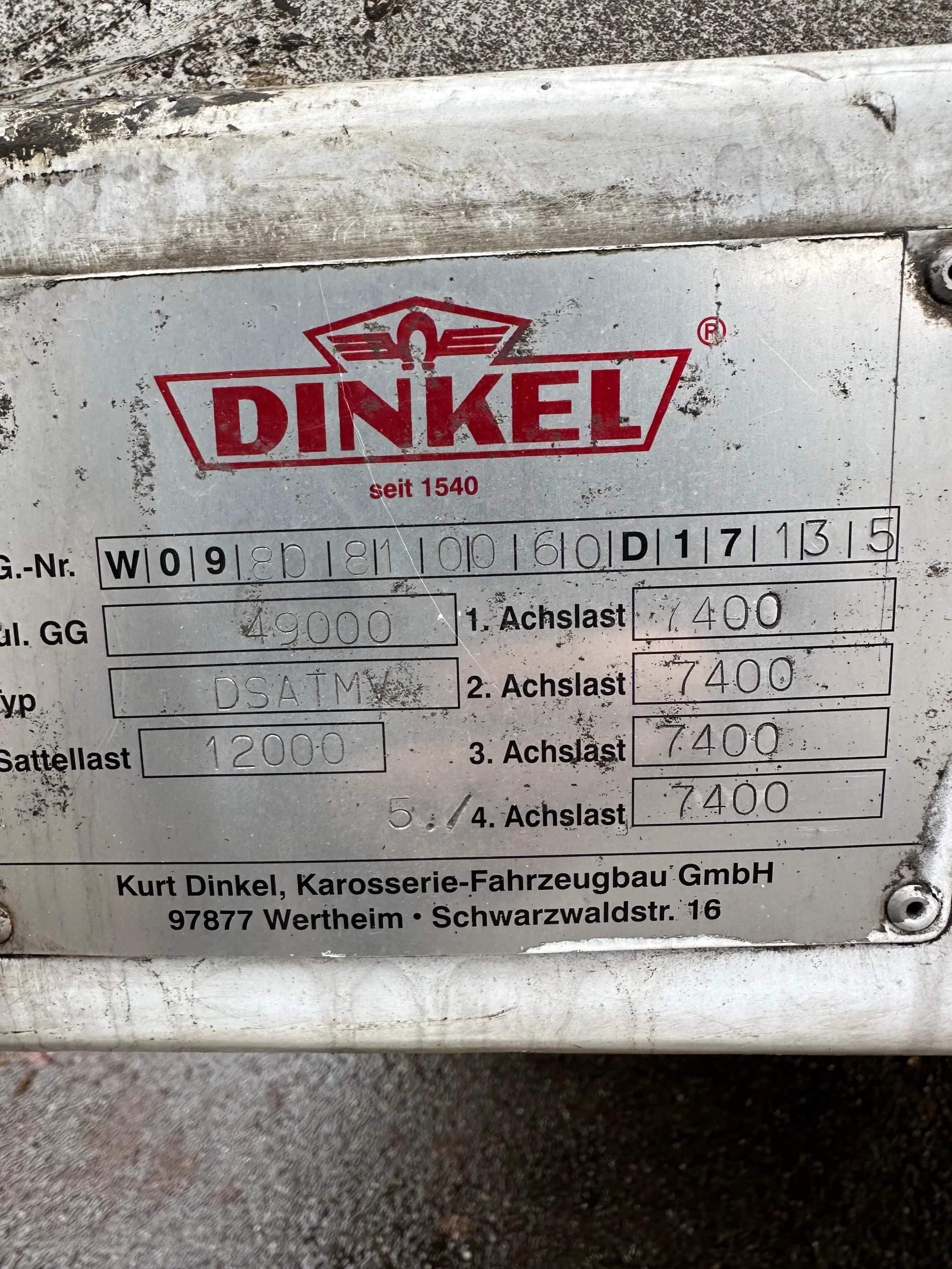 Dinkel 2006 - 5-Achs Spezial-Auflieger, 5m breit, 3,5m Höhe unter Plane afbeelding 30