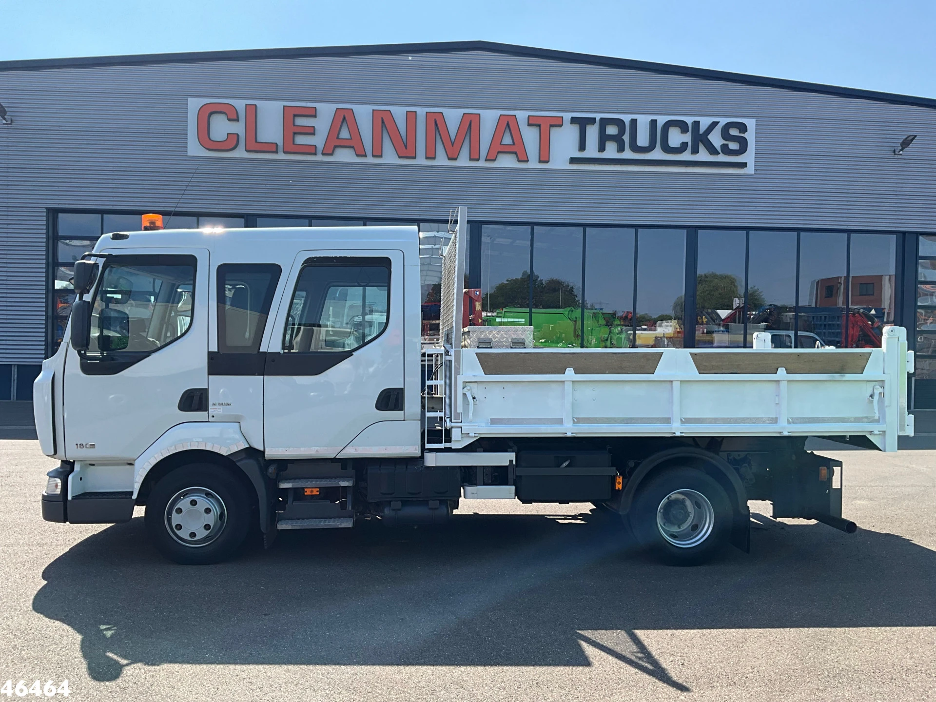 Renault Midlum 180 Kipper HMF laadkraan Just 135.435 km! 2012 afbeelding 3